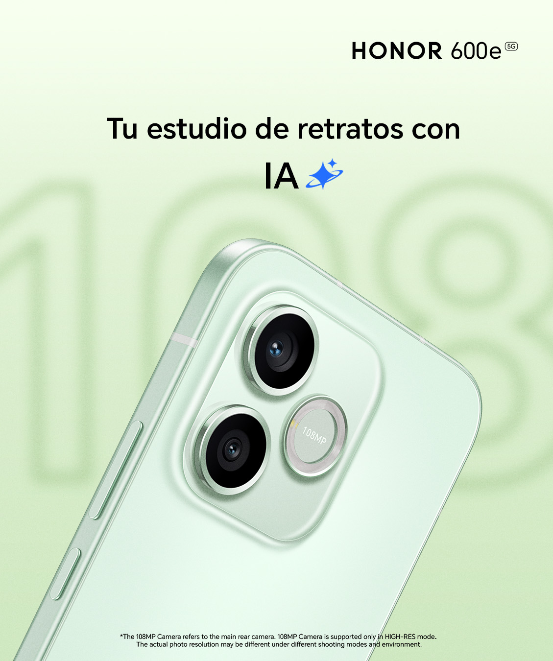 HONOR 600e: el smartphone con Botón AI y cámara de 108MP llega a Liberty